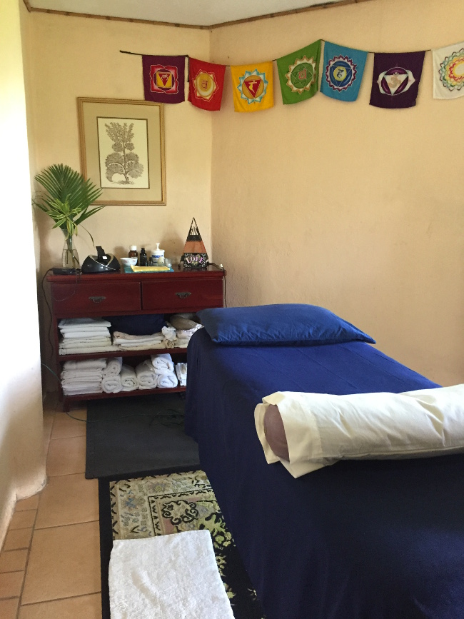 Among various treatments, they offer crystal therapy