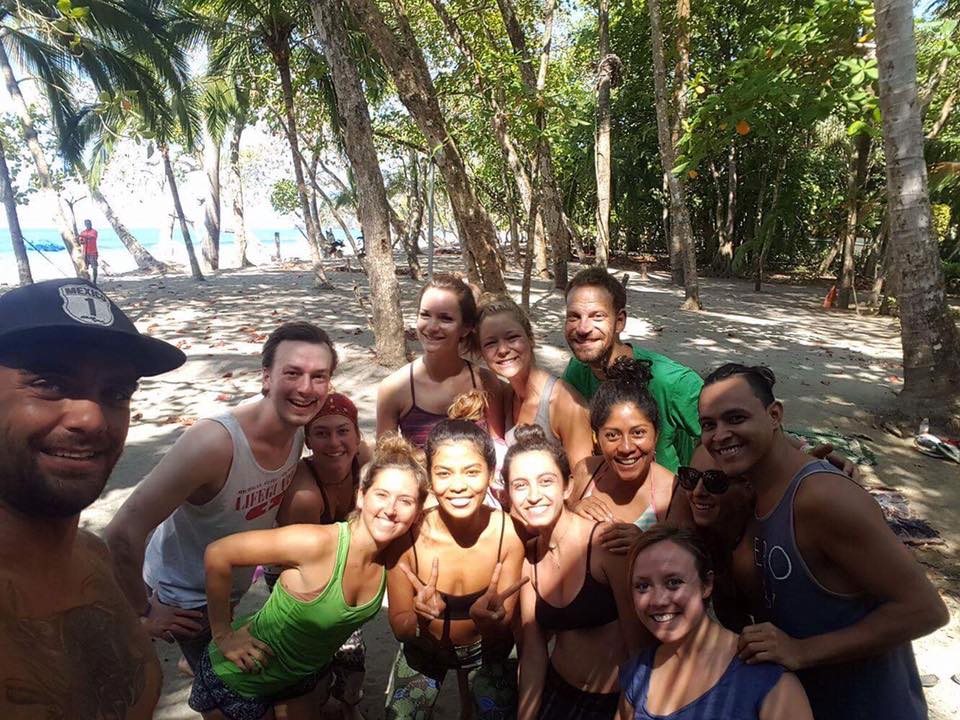 My life is all about feeling comfortable while teaching yoga, sometimes on the beach
