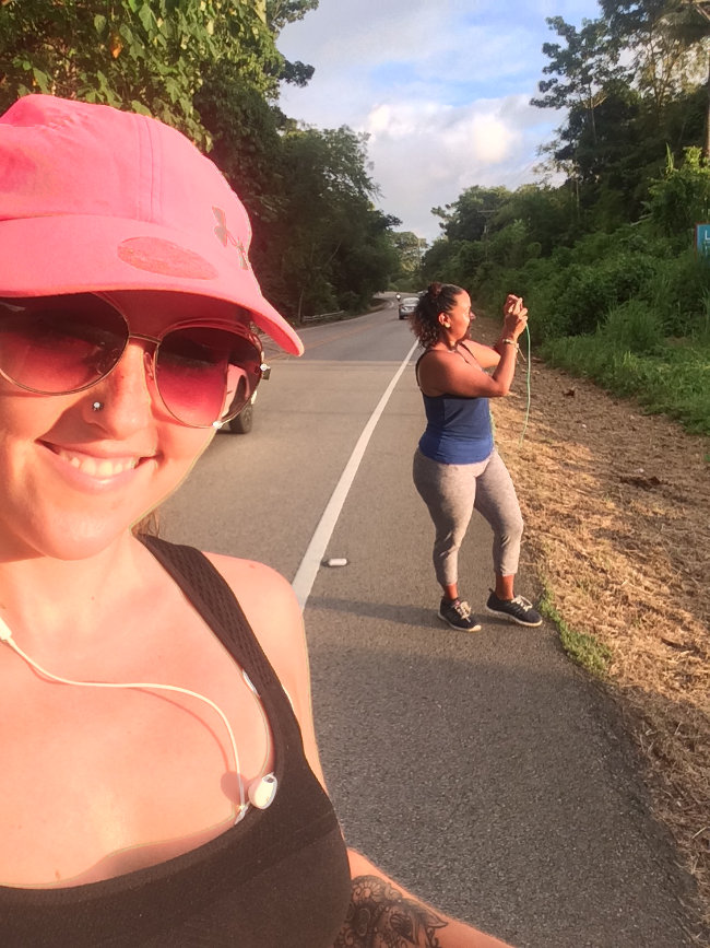 Beautiful day for a run with a visiting friend in Costa Rica