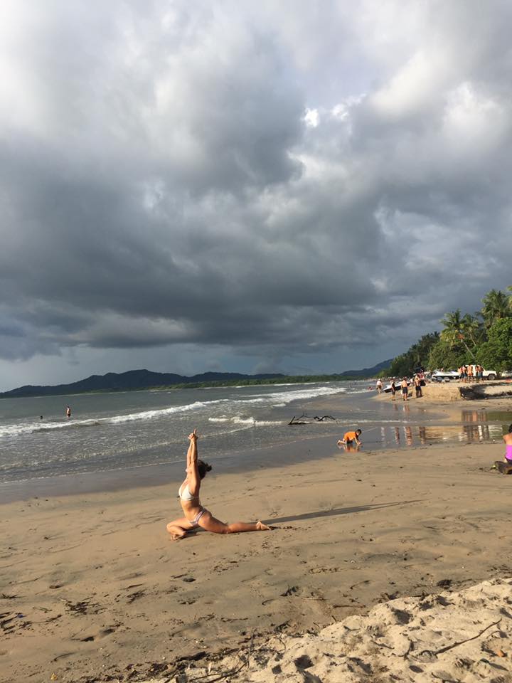 I of course took the opportunity to do some yoga on the beach