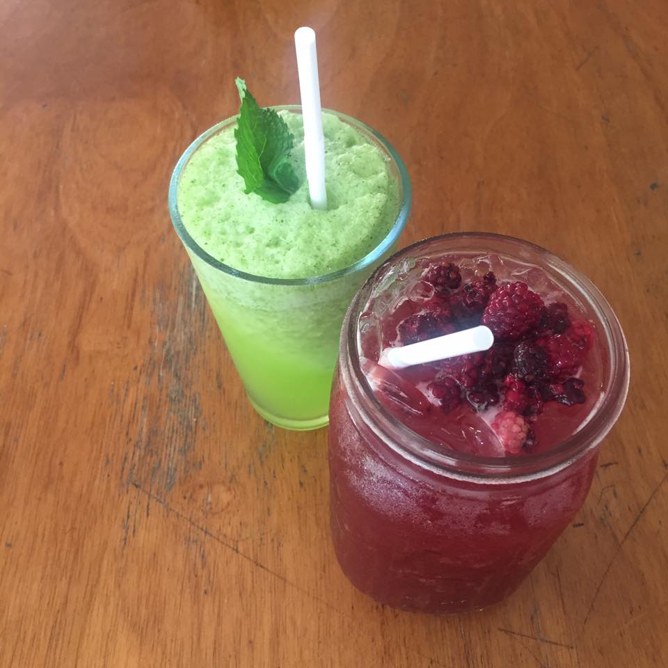 Re-hydrating with juices and smoothies