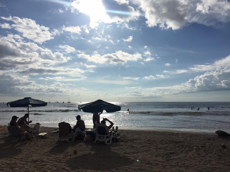 Tamarindo beach is a popular vacation destination and a great location for a race