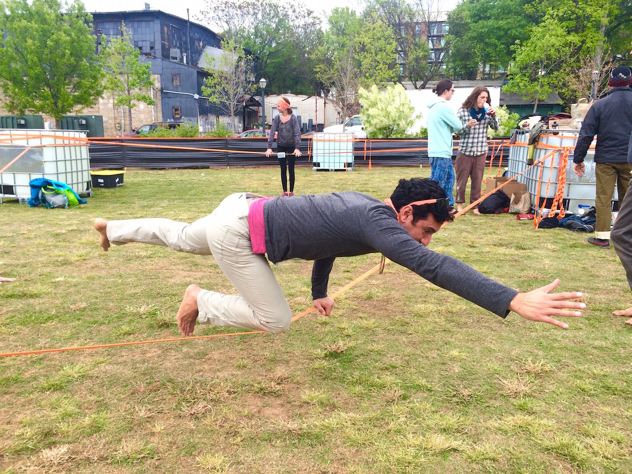 wanderlust 108 - Slack line yoga balance